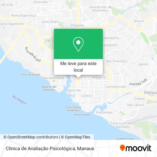 Clínica de Avaliação Psicológica mapa