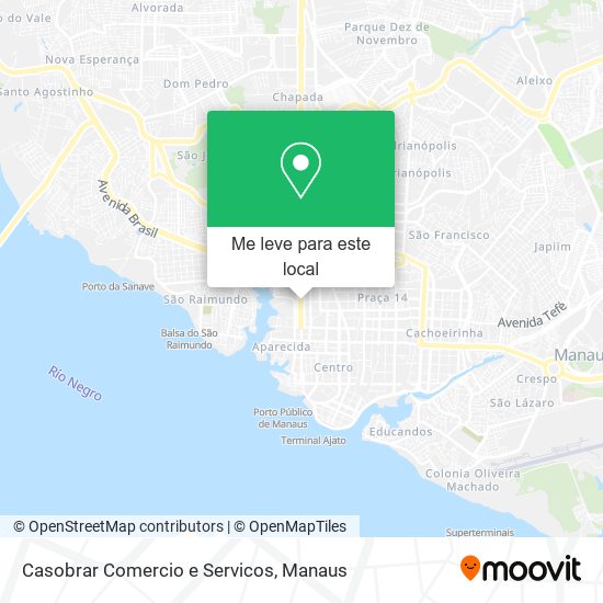 Casobrar Comercio e Servicos mapa