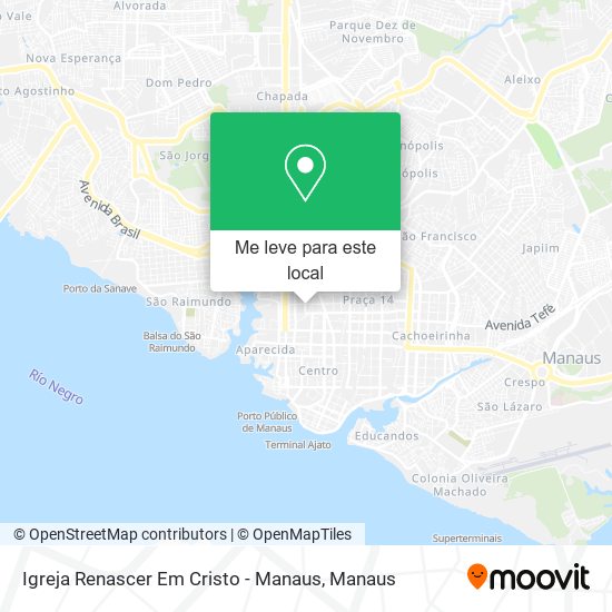 Igreja Renascer Em Cristo - Manaus mapa