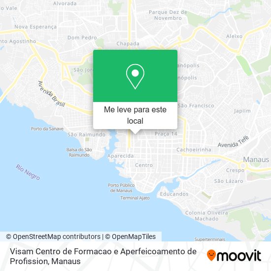 Visam Centro de Formacao e Aperfeicoamento de Profission mapa