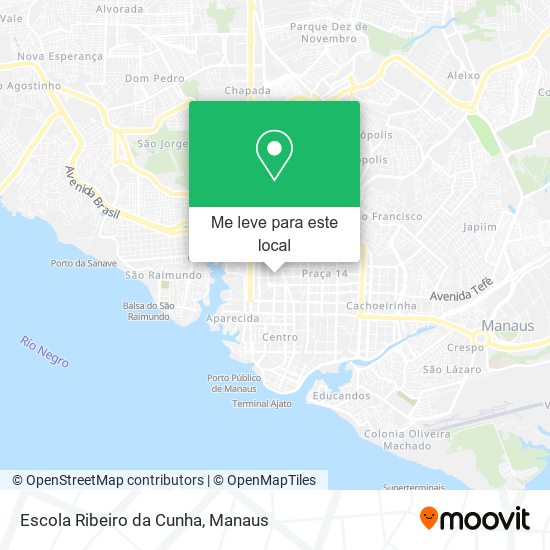 Escola Ribeiro da Cunha mapa