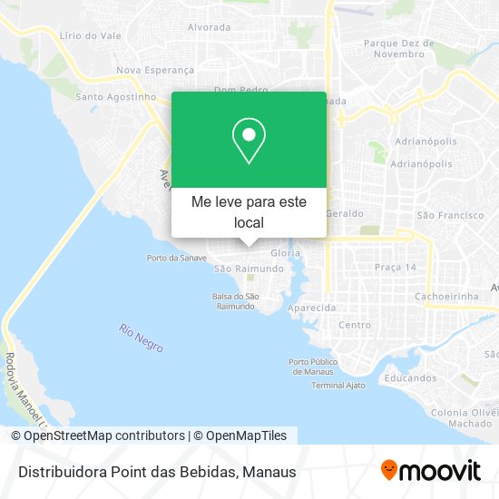 Distribuidora Point das Bebidas mapa