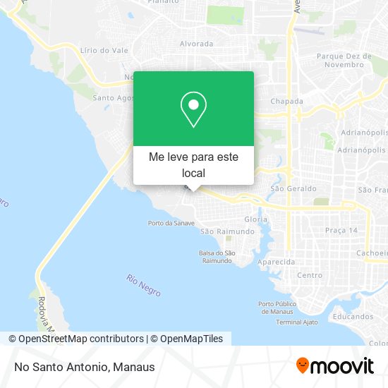 No Santo Antonio mapa