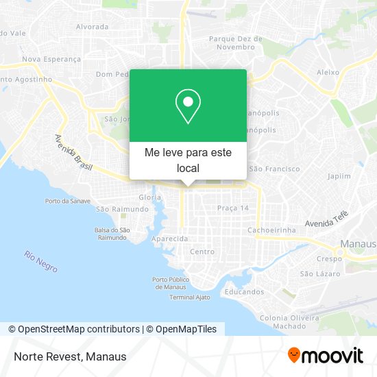 Norte Revest mapa