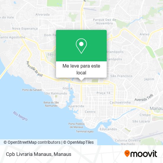 Cpb Livraria Manaus mapa