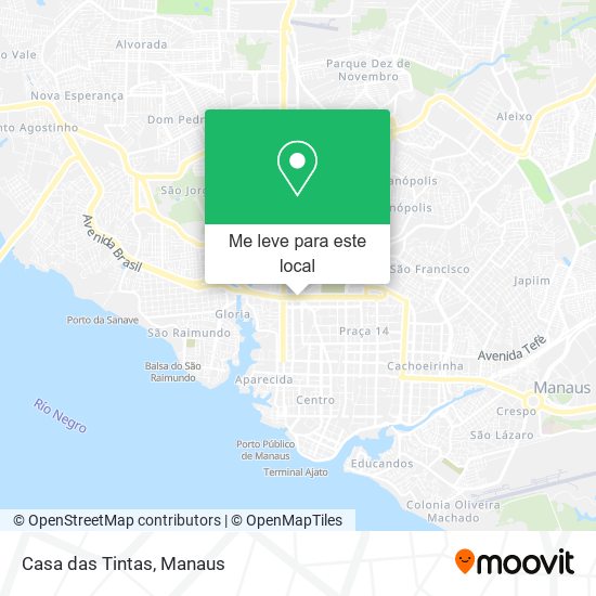 Casa das Tintas mapa