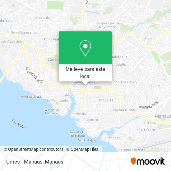 Umes - Manaus mapa