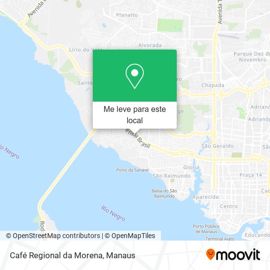 Café Regional da Morena mapa
