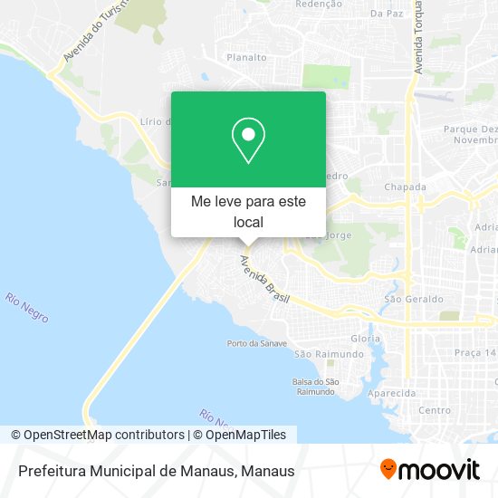 Prefeitura Municipal de Manaus mapa