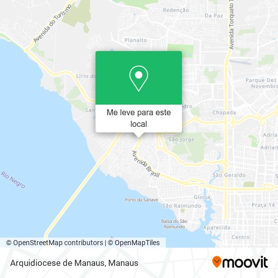 Arquidiocese de Manaus mapa