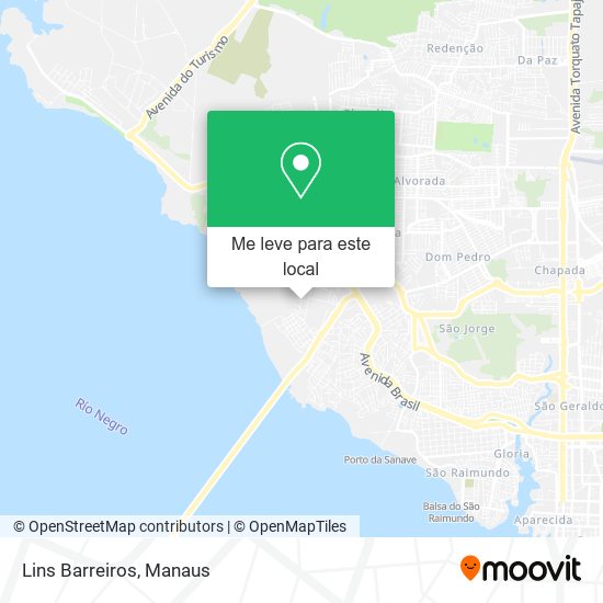 Lins Barreiros mapa