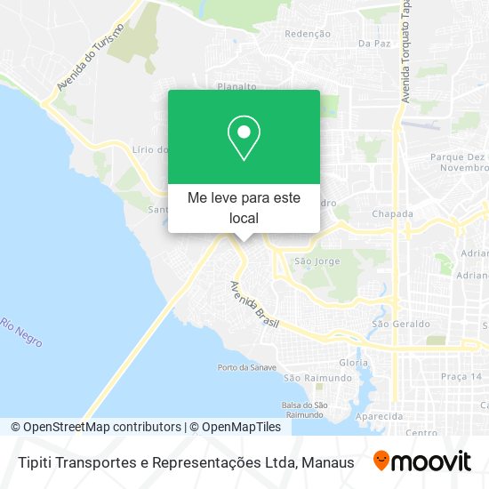 Tipiti Transportes e Representações Ltda mapa