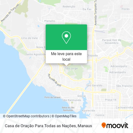 Casa de Oração Para Todas as Nações mapa