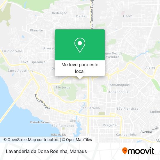 Lavanderia da Dona Rosinha mapa