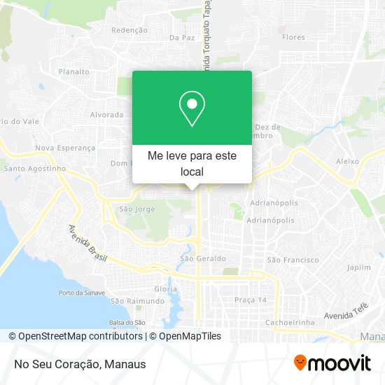 No Seu Coração mapa