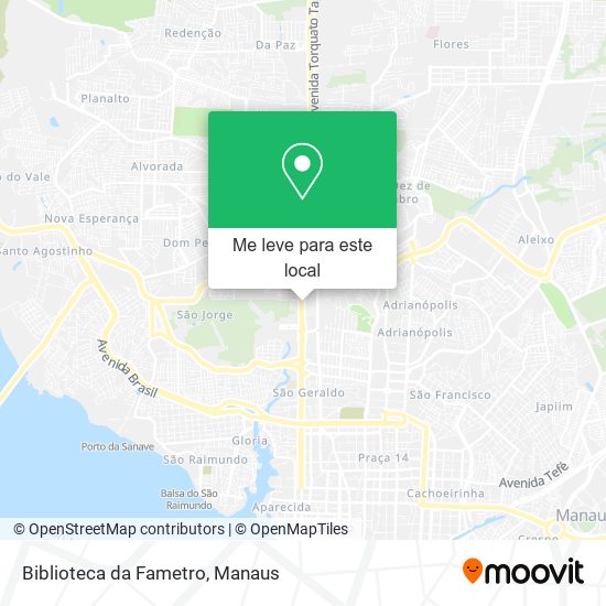 Biblioteca da Fametro mapa