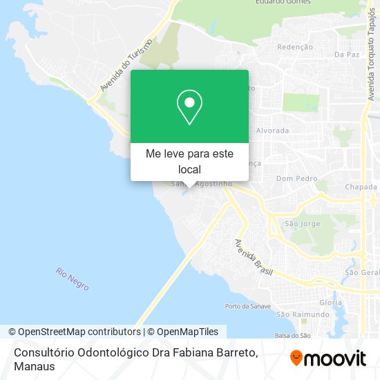 Consultório Odontológico Dra Fabiana Barreto mapa