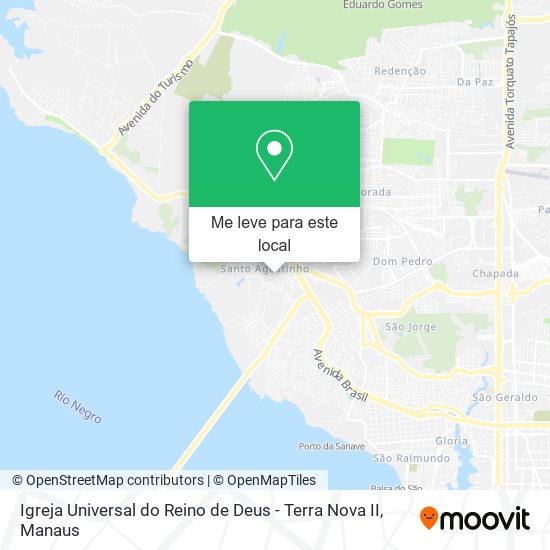 Igreja Universal do Reino de Deus - Terra Nova II mapa