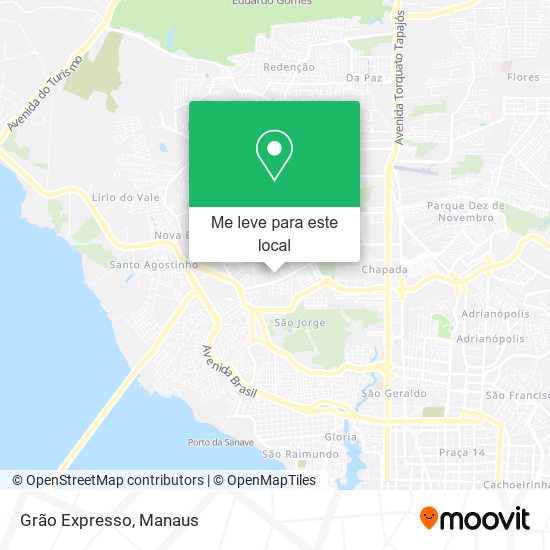 Grão Expresso mapa