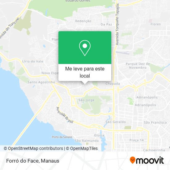 Forró do Face mapa