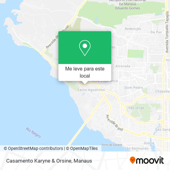 Casamento Karyne & Orsine mapa