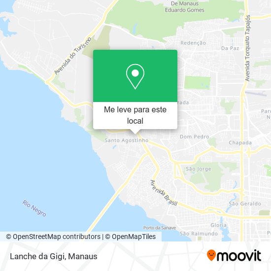 Lanche da Gigi mapa