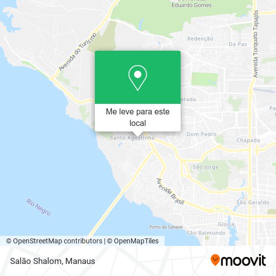 Salão Shalom mapa