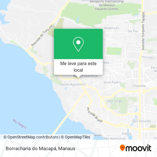 Borracharia do Macapá mapa