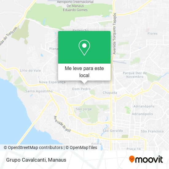 Grupo Cavalcanti mapa