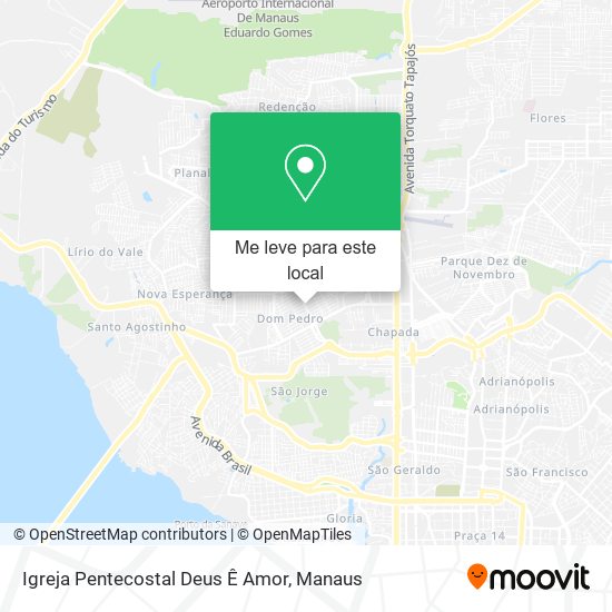 Igreja Pentecostal Deus Ê Amor mapa