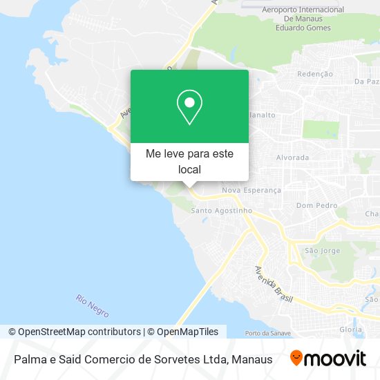 Palma e Said Comercio de Sorvetes Ltda mapa