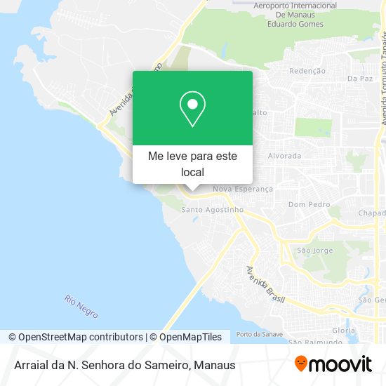 Arraial da N. Senhora do Sameiro mapa
