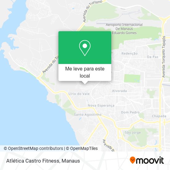 Atlética Castro Fitness mapa