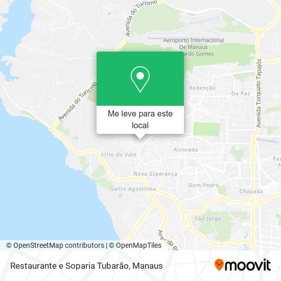 Restaurante e Soparia Tubarão mapa