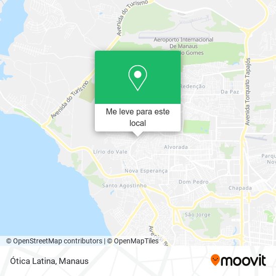 Ótica Latina mapa