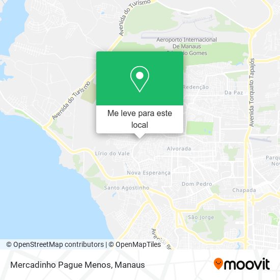 Mercadinho Pague Menos mapa