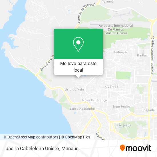Jacira Cabeleleira Unisex mapa