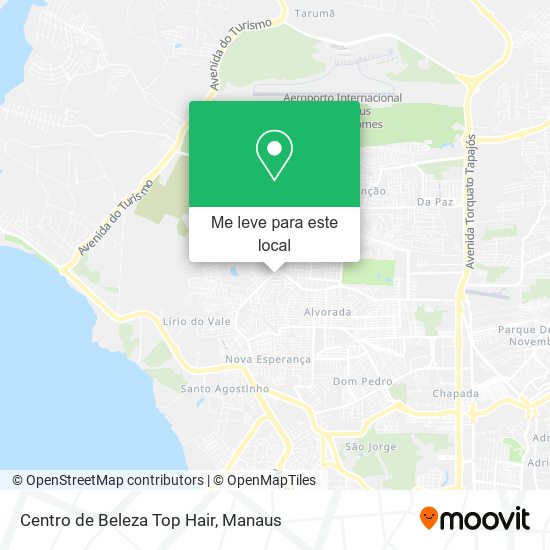 Centro de Beleza Top Hair mapa