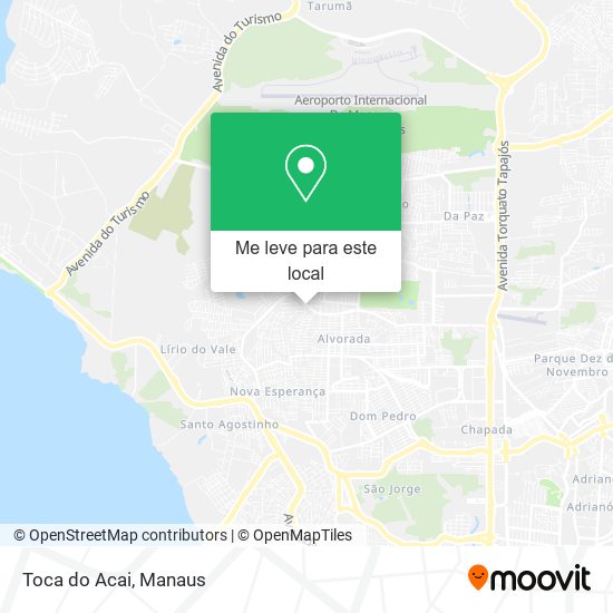 Toca do Acai mapa