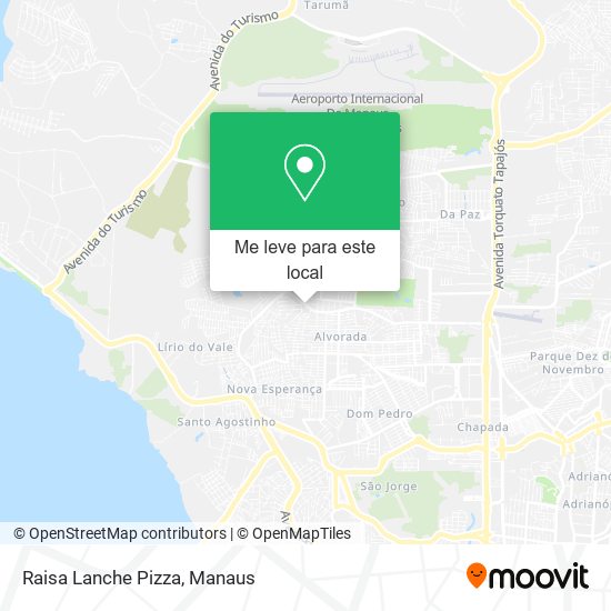 Raisa Lanche Pizza mapa