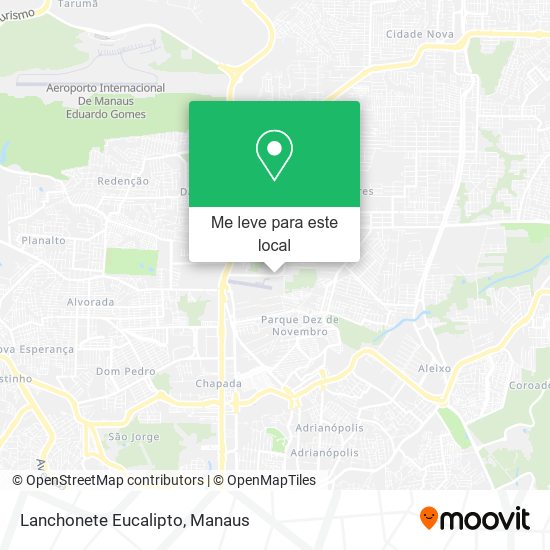 Lanchonete Eucalipto mapa