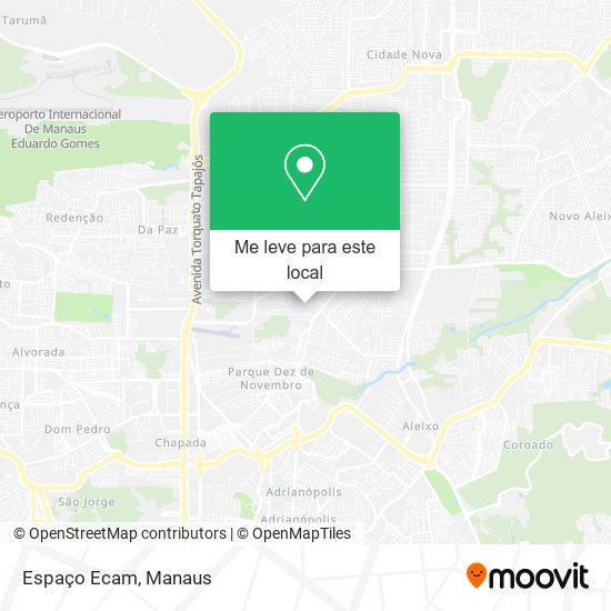 Espaço Ecam mapa