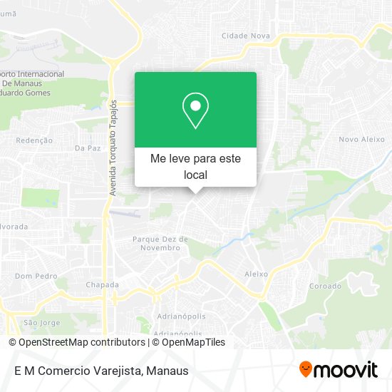 E M Comercio Varejista mapa