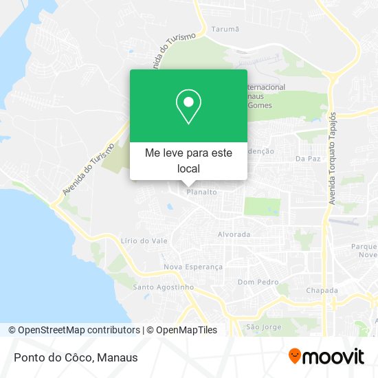 Ponto do Côco mapa