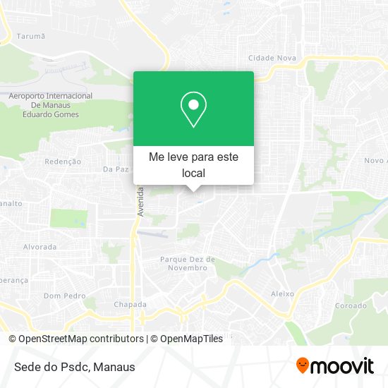 Sede do Psdc mapa