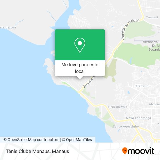 Tênis Clube Manaus mapa