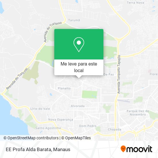 EE Profa Alda Barata mapa