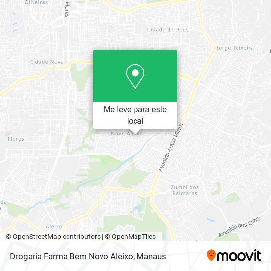 Drogaria Farma Bem Novo Aleixo mapa