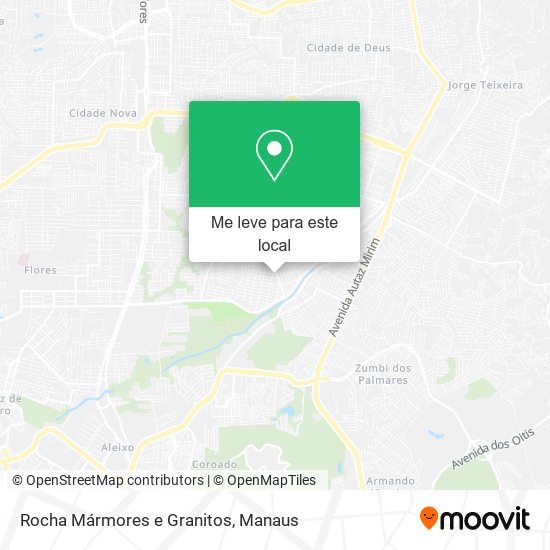 Rocha Mármores e Granitos mapa