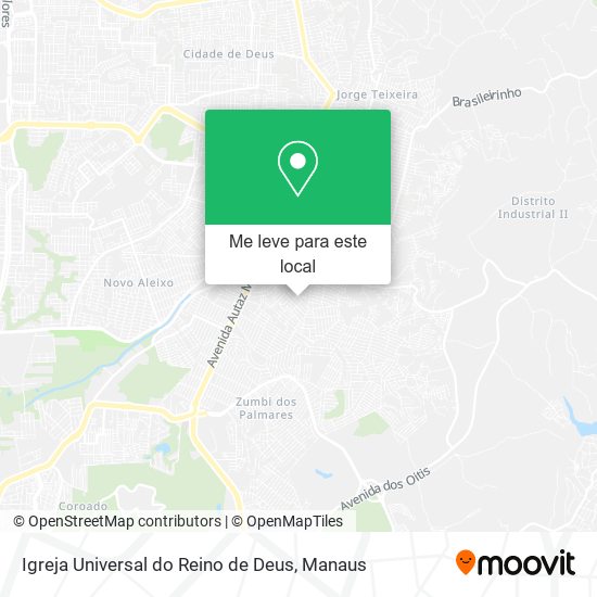 Igreja Universal do Reino de Deus mapa
